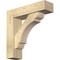 Ekena Millwork Olympic Block Rough Sawn Bracket w/ Offset Brace, Douglas Fir, 6"W x 22"D x 22"H BKT0604X22X22OLY05RDF - alternate 1